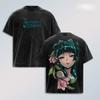 Maomao The Apothecary Diaries T-shirt For Men's Clothing Anime Washed Oversized T Shirt Summer Short Sleeve Cotton Tees Tops