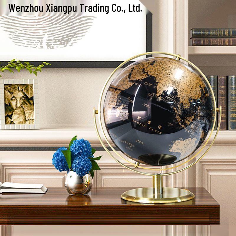 Light Luxury Globe Ornament for Office & Living Room Decor