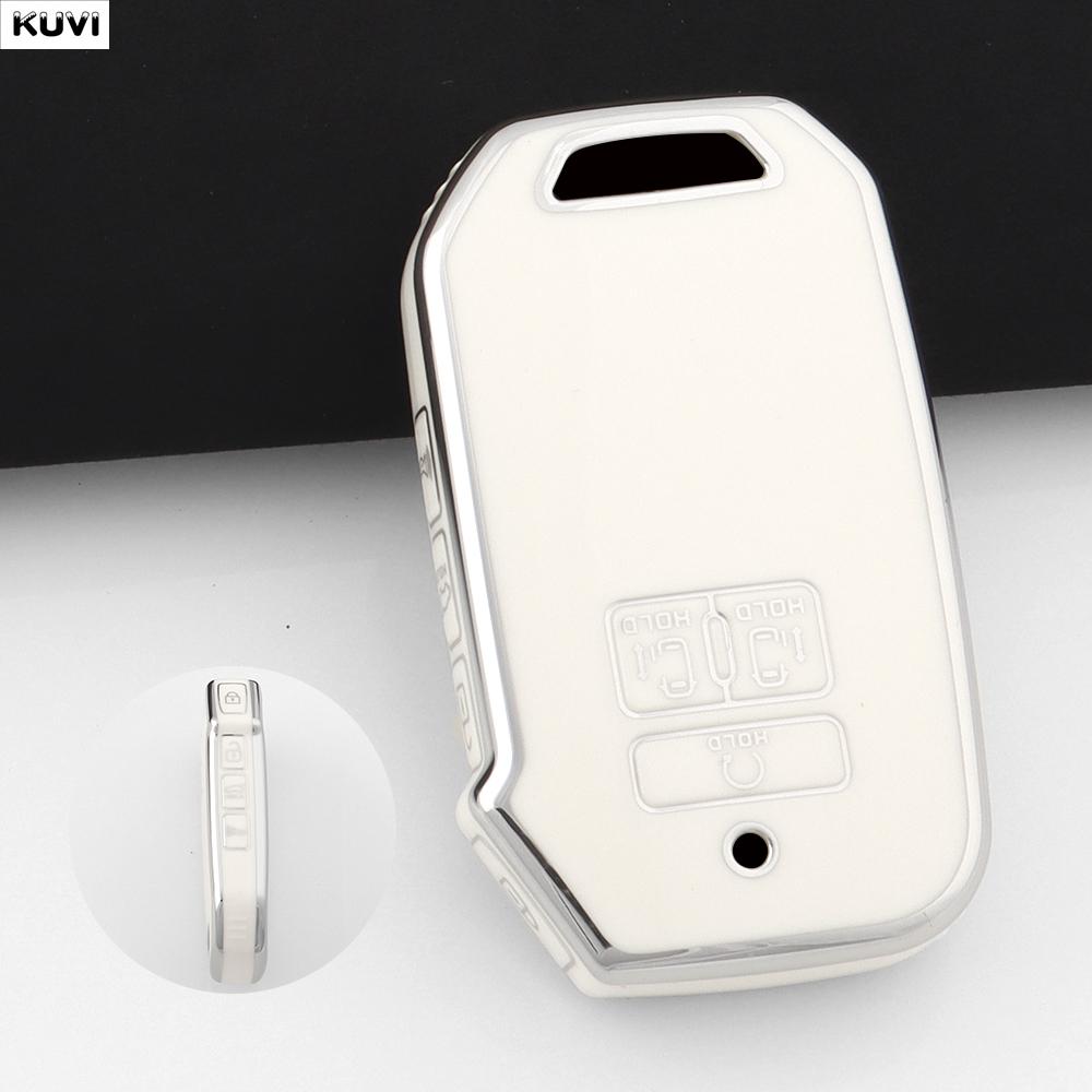 

7 Button New Tpu Car Remote Key Case Cover Shell Fob For Kia Carnival Sedona Carnival Ka4 Ex Sx Lx Fiesta Keyless