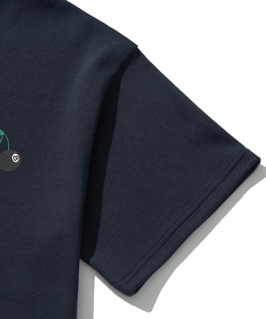 RAW LAB Cherry Eightball Crack Binder Short Sleeve (Navy)