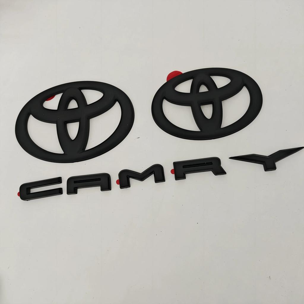 WTRK1 Suitable for 2024 2025 9th Generation Toyota Camry Hood Badge Trunk Badge OVERLAY Modification Gloss Black Matte Black