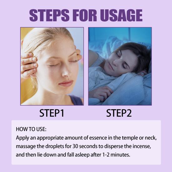 Olio aromatico per dormire da 10 ml, estratto di erbe efficace e non irritante, ad azione rapida, senza additivi, liquido, olio essenziale per un sonno profondo, puro e naturale