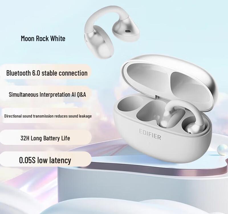 

EDIFIER X Clip Open-back Ear Clip Bluetooth Sports Earbuds