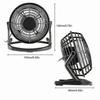 Desk Fan Usb , Usb Portable Mini Fan2.7 Ft Usb Cablepersonal Metal Table