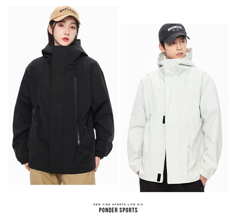 2025 Spring/Autumn Unisex Outdoor Waterproof Light Sports Zipper Jacket