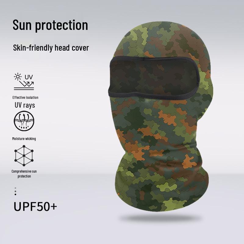 Atmungsaktive Sommer-Gesichtsmaske: Sonnencreme Sturmhaube für Radfahren, Klettern, Motorradfahren und Outdoor-Sportarten