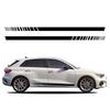 2Pcs Universal Racing Style Car Side Door Stickers For Tesla Volkswagen Skoda Volvo Suzuki Seat Subaru Car Accessories