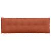 Back Cushion Red Orange 160 x 50 cm Cord Fabric