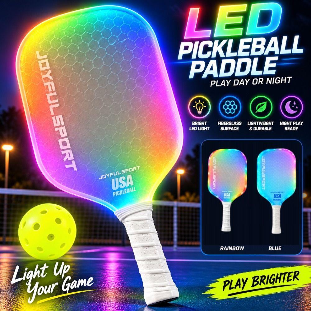 Frosted Surface Pickleball Paddles LED Lighting Pickle Ball Paddle Professional Game