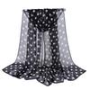Sciarpa in Chiffon a Pois per Scialle da Donna Nuovo Stile Lungo alla Moda Versatile Sciarpa Sottile Danza