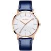 Men's Ultra-Thin Wristwatch, Stylish Brand, Business Watch, Leather Strap, Waterproof, Analog Display, Simple Dial, Easy To Read, Fashionable,