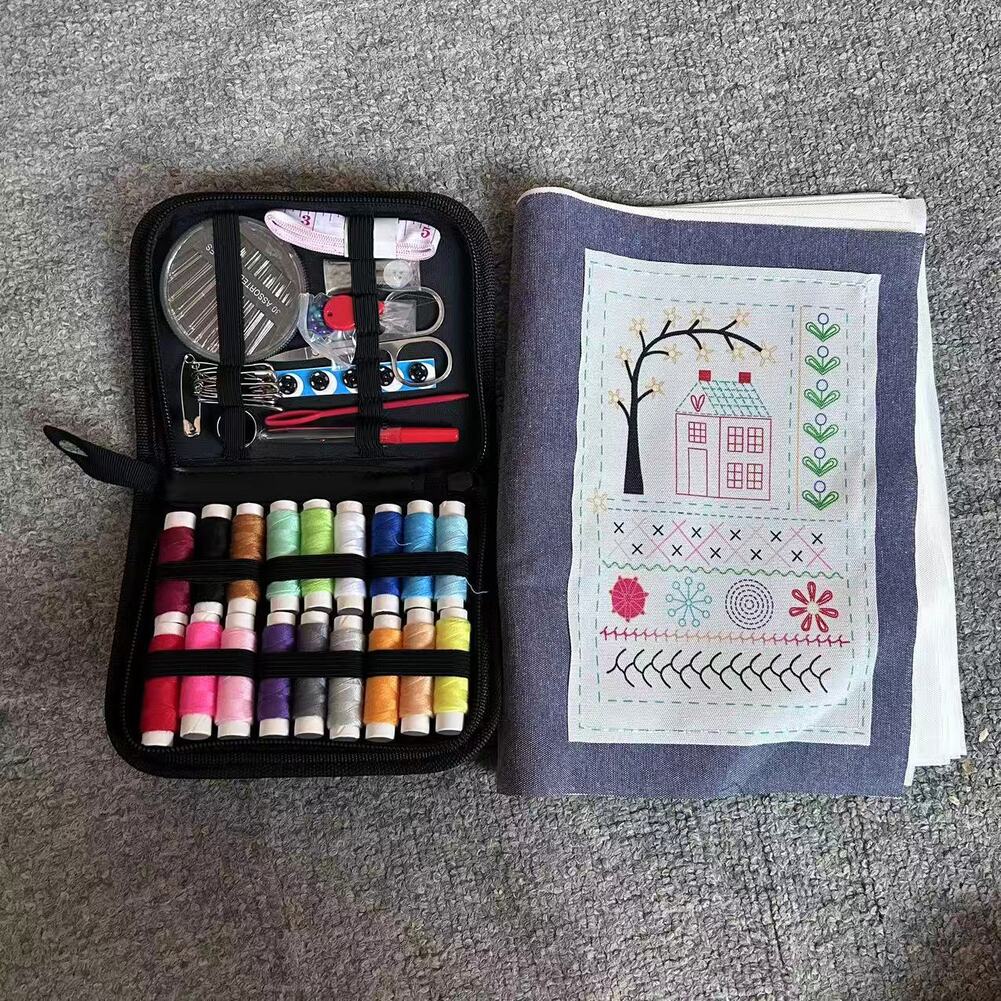 

For Home Practice Embroidery Kit Embroidery Learning Embroidery Kit As Shown 86 Tools Included Portable Book Format China Mainland