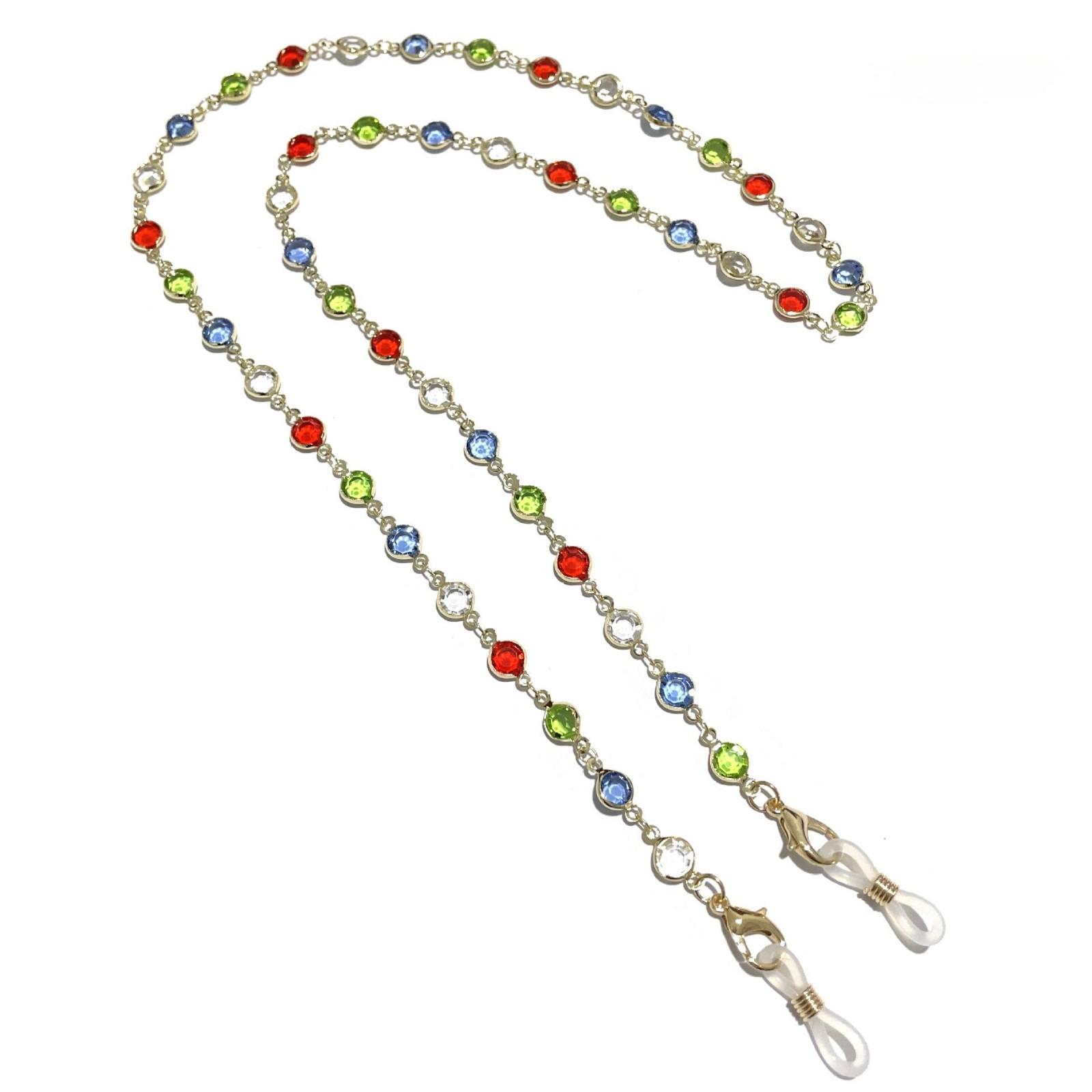 

Стеклянная цепочка ручной работы Цепочка для очков