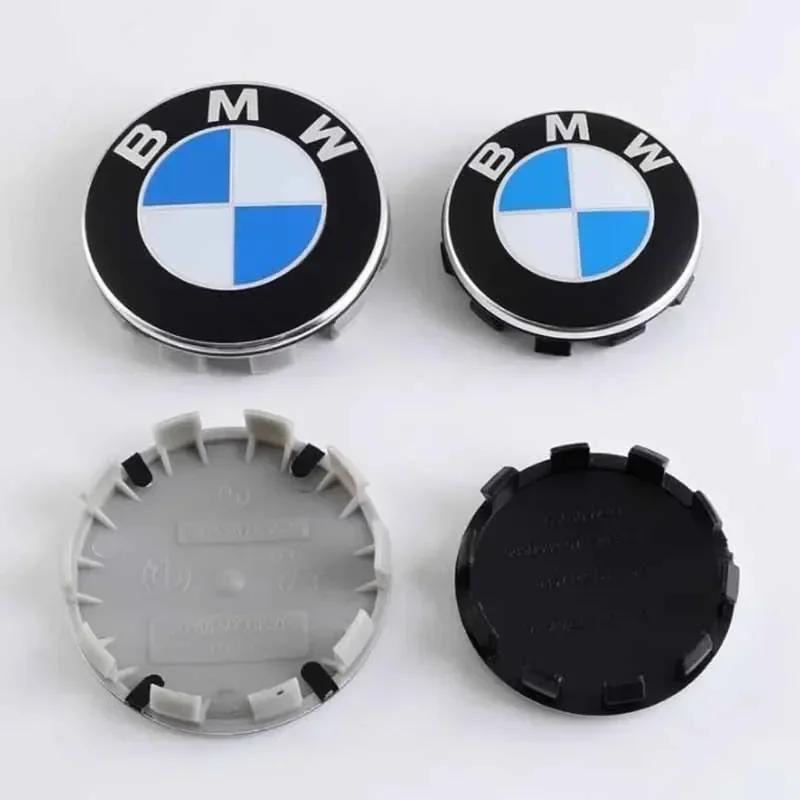 -4Pcs 56mm/60mm/68mm Wheel Center Caps for BMW–Fit for X1 X3 X5 E70 E71 X6 M3 F30 F20 F10 F11 G30 E36 E46 E53 E90 E91 E60 E61
