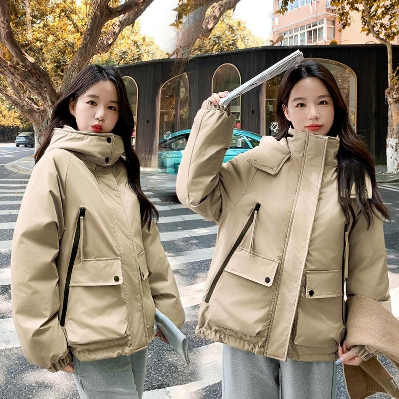 Outdoor One-piece Cotton-added Down Jacket Down Cotton-padded Windproof Outdoor Mountaineering Cotton-padded Jacket Short Jacket