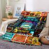 Retro Music Vintage Radio And Vinyl Records Cozy Blanket Customize Your Name Durable Comfort For Sofa Couch Office Bed Picnics For All Occasions Cozy