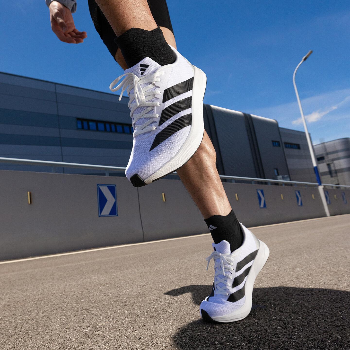 Adidas Duramo RC2 Low top Marathon Running Shoes Unisex White Black 40.5