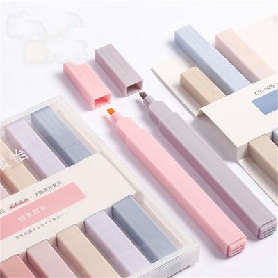 Morandi Farb-Fotoalbum-Markierungsstift, weiche Spitze, Textmarker, fluoreszierender Stift, Studenten-Briefpapier
