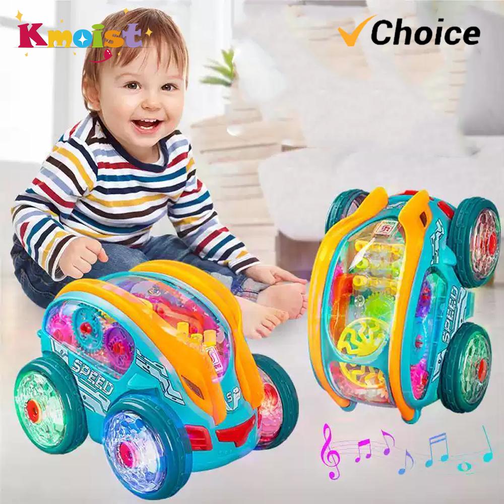 Model Car Electric Universal Stunt Truck Toy 360 Degree Rotating Colorful Light Music Vehicle Kids Birthday Xmas Toys Gifts