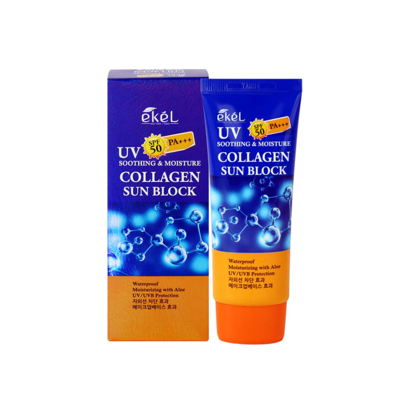 Ikel Łagodzący i Nawilżający Krem Przeciwsłoneczny SPF50 PA+++ 70ml Kolagen/Krem Przeciwsłoneczny