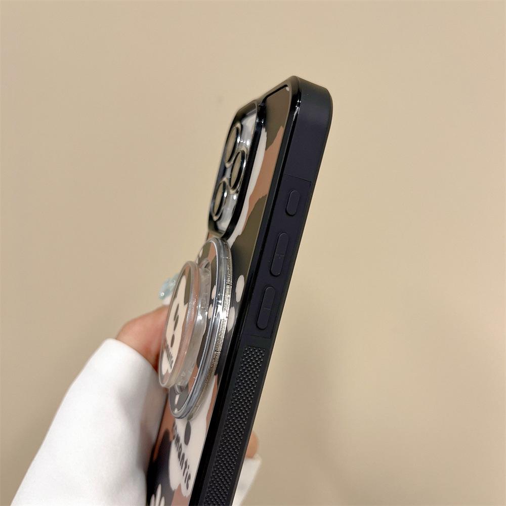 Contrast Love Flower Magnetic iPhone Case for Models 11, 12, 13Pro, 14/15, 16Plus