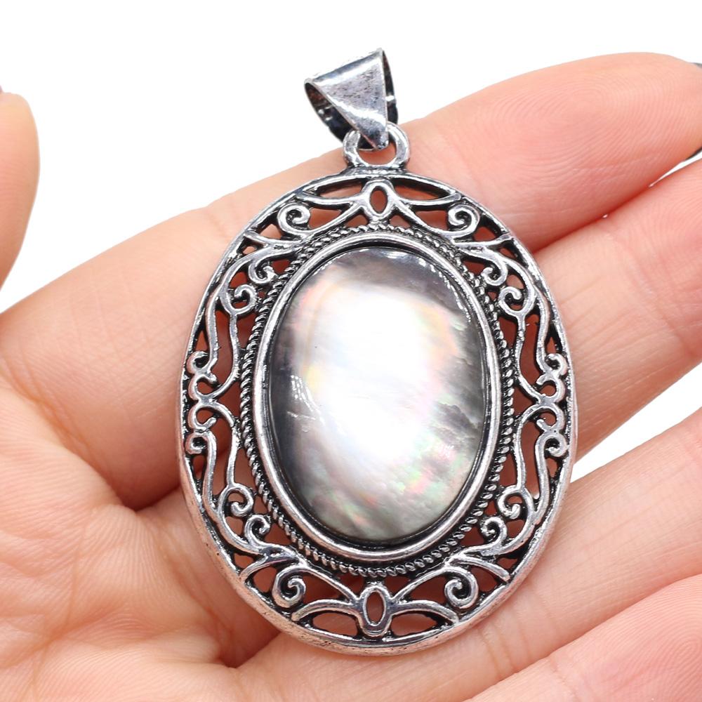 

Кулон из натурального камня в форме яйца, полудрагоценный кружевной кулон для изготовления ювелирных изделий, ожерелье, браслет, аксессуар 33x45mm