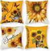 Evropský a americký Den díkůvzdání Dekorativní povlak na polštář Módní Kreslený Podzimní sklizeň Dýně Písmeno Slunečnice Potisk Polštářový povlak