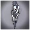 3D Visual Gold Silver Metal Figure Art Statue Canvas Painting Romantic Abstract Posters and Prints Wall Pictures Modern Home Decor for Living Room