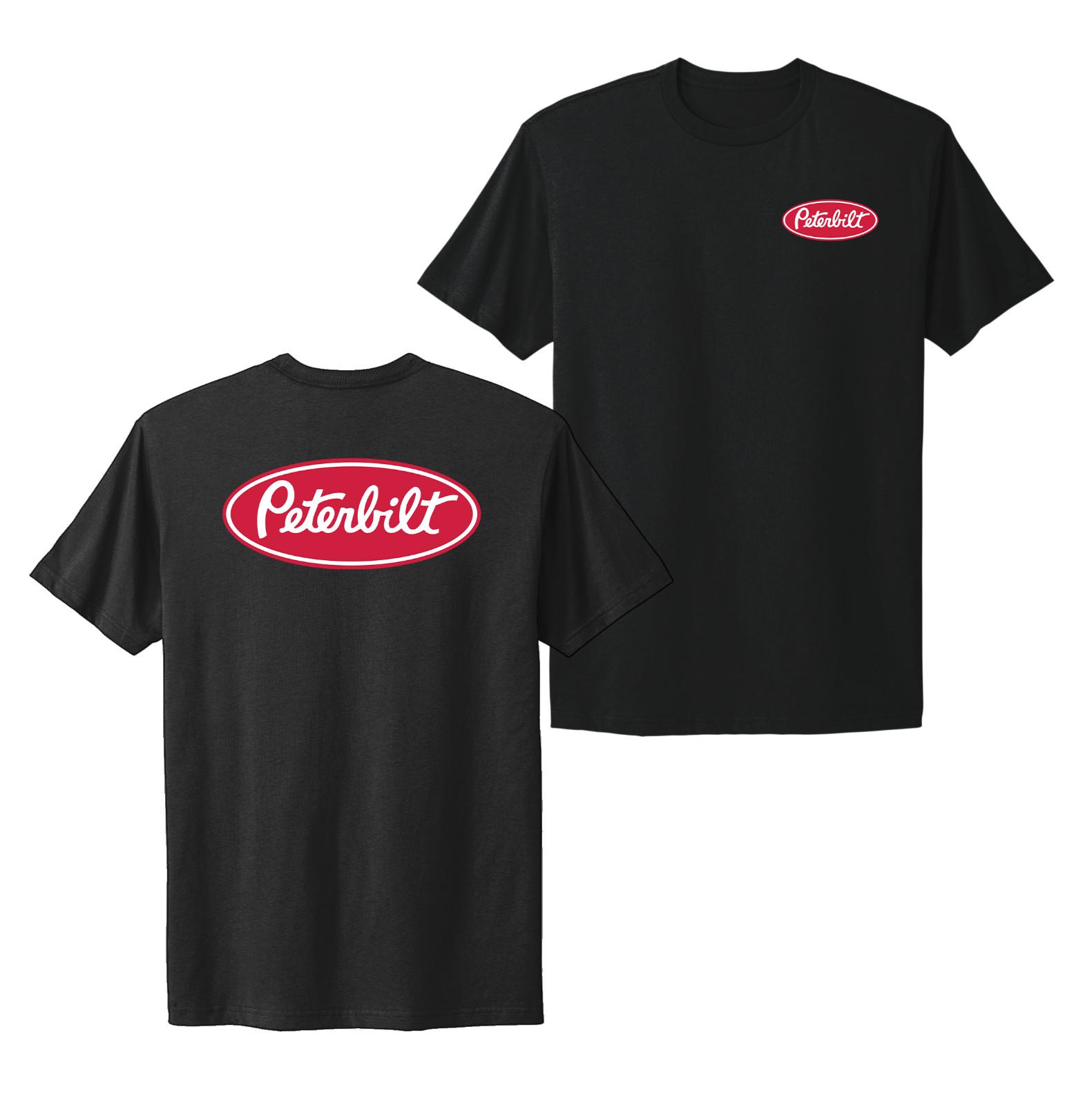 Peterbilt Truck Trucker Logo Unisex Black T-shirt S