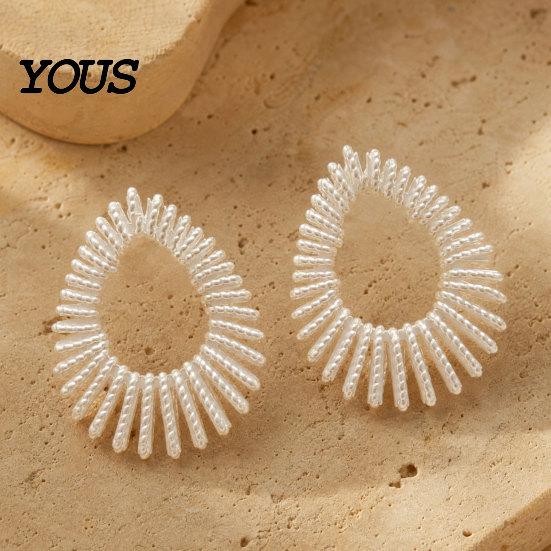 High-quality Craftsmanship Earrings 1 Pair Teardrop for Women, Chunky Stud Earrings, Special Occasion Gift Lightweight Drop Earring Jewelry