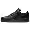 Nike Air Force 1 Läder Slitstarka Låga Skateboard Skor Unisex Svart Röd CW2288-001(Team1521-)