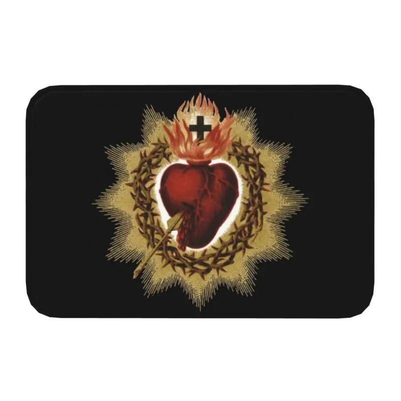 Custom Jesus The Way The Truth The Life Doormat Anti-Slip Entrance Mats Religion Cross Christian Faith Balcony Room Carpet Rug