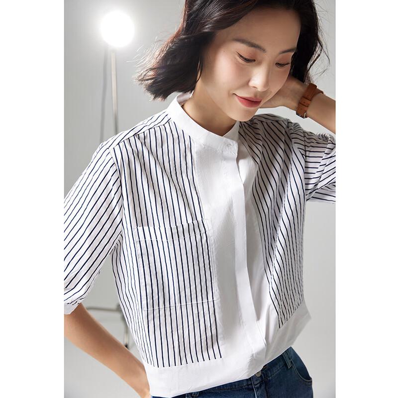 Women's Summer Striped Cotton Casual Shirt