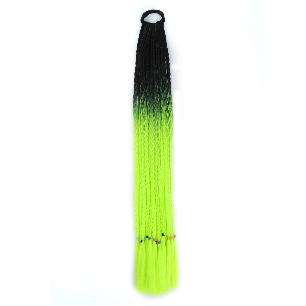 Colorful Braid Hair Extensions Rubber Bands Rainbow Braid Synthetic Wigs  Accessories Women Girls Party Cosplay Festive Dress Up