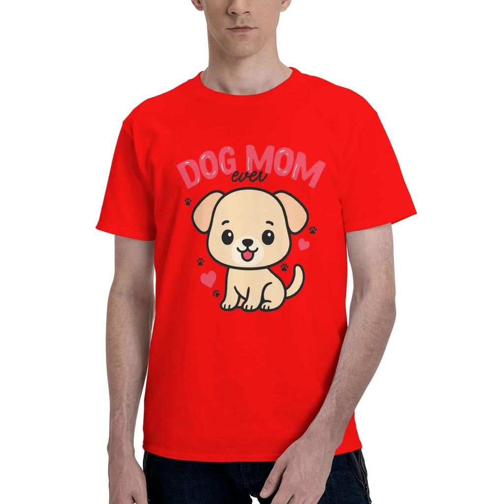 Beautiful fluffy dog for pet mom 100 Cotton TShirt Mens Fashion T Shirts Men Round Neck Short Sleeve S6XL