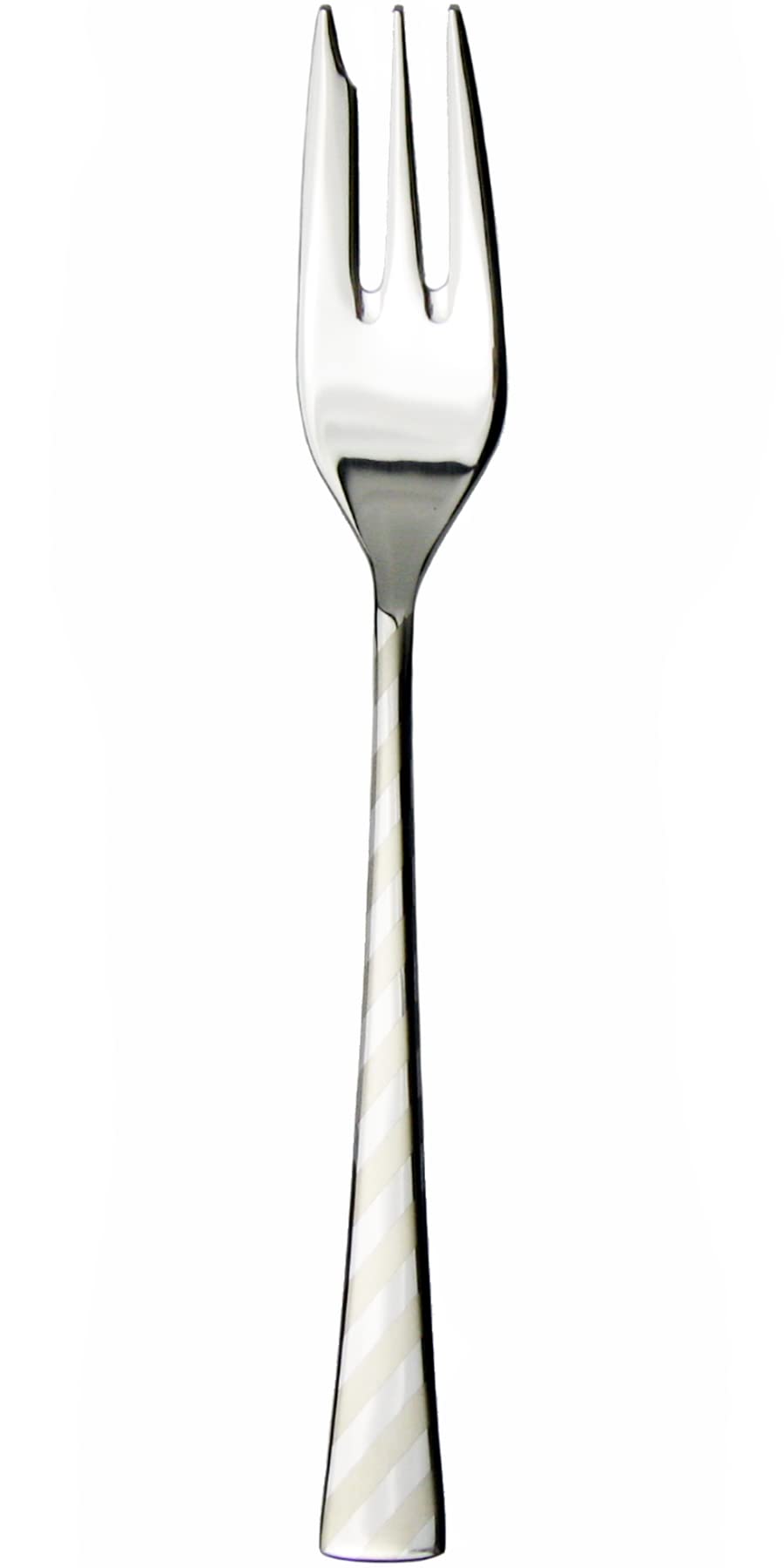 Nagao Cake Fork Stainless Steel Mirror Laser Finish Made in Japan -Shiro- 13.5cm 18-8
