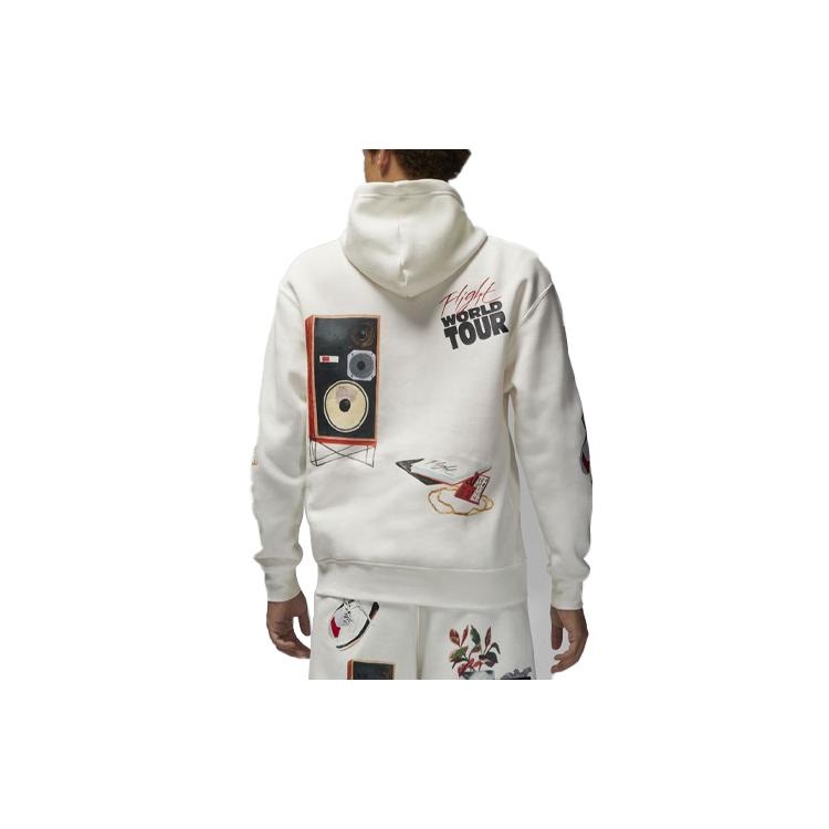 Jordan Jacob Rochester Artist Collection Sweatshirts Men's White Hooded Moderate Regular (Unisex) Sweatshirts DQ8044 133