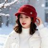 Thickened Winter Hat Warm Baseball Cap Casual Knitted Hat  Outdoor