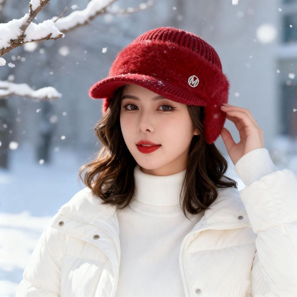 Thickened Winter Hat Warm Baseball Cap Casual Knitted Hat Outdoor