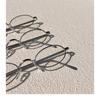 Retro Silver Oval Glasses Metal Frame Blue Light Blocking Unisex Reading Glasses High Prescription Lens