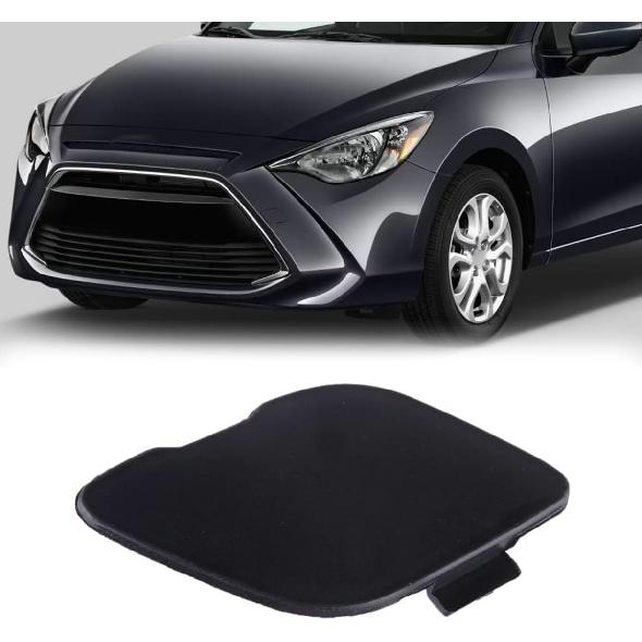 for Yaris Front Right Bumper Tow Hook Towing Eye Cover Cap Replacement for 2017-2020 Toyota Yaris Scion iA Front Bumper Tow Hook Eye Cap Cover