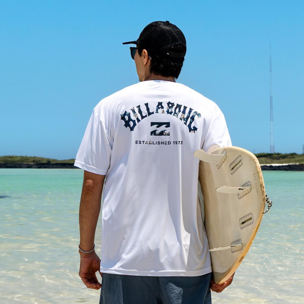BILLABONG Men'S Short Sleeve Rash Guard Bb1082Wmt