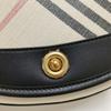 [Pre-Owned] Highlands Metal Accessories Detachable Adjustable Leather Shoulder Strap Cotton Crossbody Handbag - Excellent #1X3I7MK