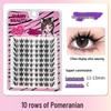 10-Row Autumn Leaf & Sunflower Faux Eyelashes - Flat, Glue-Free