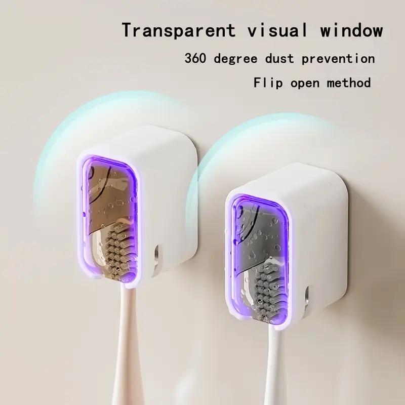 Household Toothbrush Storage Clip - Portable Travel Toothbrush Dust Protective Cap - Storage Box Portable Toothbrush Head