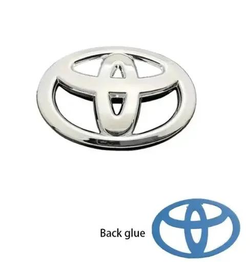 

1 шт. 3D ABS Наклейки-эмблемы с логотипом на решетку радиатора и багажник автомобиля Для Toyota Corolla CHR RAV4 Yaris Vios Prado Camry Автоаксессуары 100mmX69mm серебряный