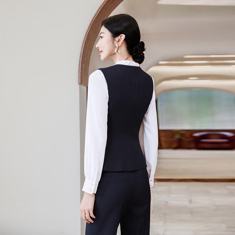 Women's Wide-Shoulder Vest & Wide-Leg Pants Set