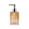 Natural Crystal Bathroom Set Portable Soap Dispenser Shampoo Empty Bottle Amber Color Bath Supplies Mouthwash Cup Storage Tray