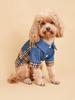 Honden kleding voor kleine honden Kostuum Jean Puppy met Hondje Plaid Huisdier Kleding Zachte Kleding Outfit
