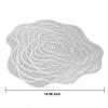 Placemats Set of 6, PVC Rose Hollow Placemat Washable Heat Resistant Table Mats for Home Restaurant